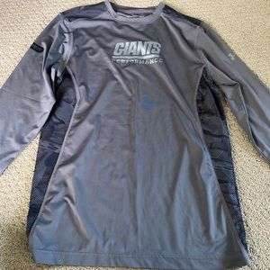 Long Sleeve NFL Giants Performance Combine Shirt